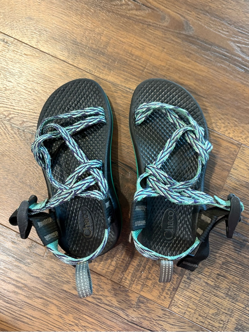 Chaco Kids' Black Strap Performance Footwear Label